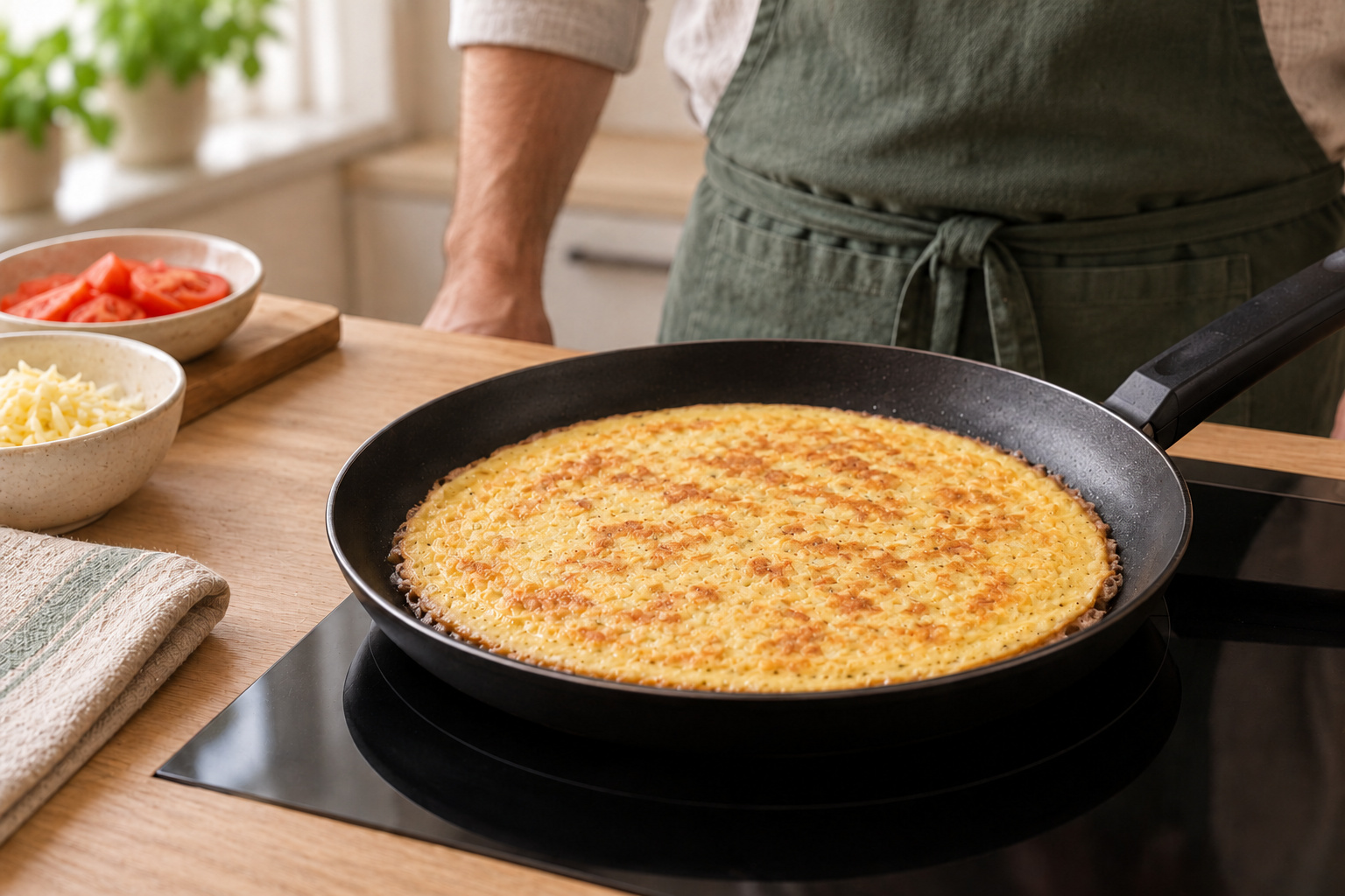Бризоль после переворачивания мясной стороной вниз