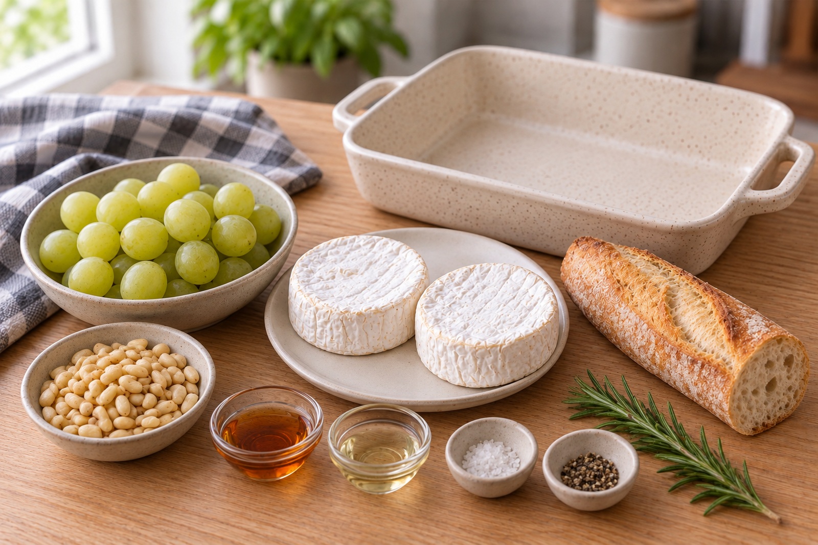 Камамбер, виноград, кедровые орехи и остальные продукты для закуски