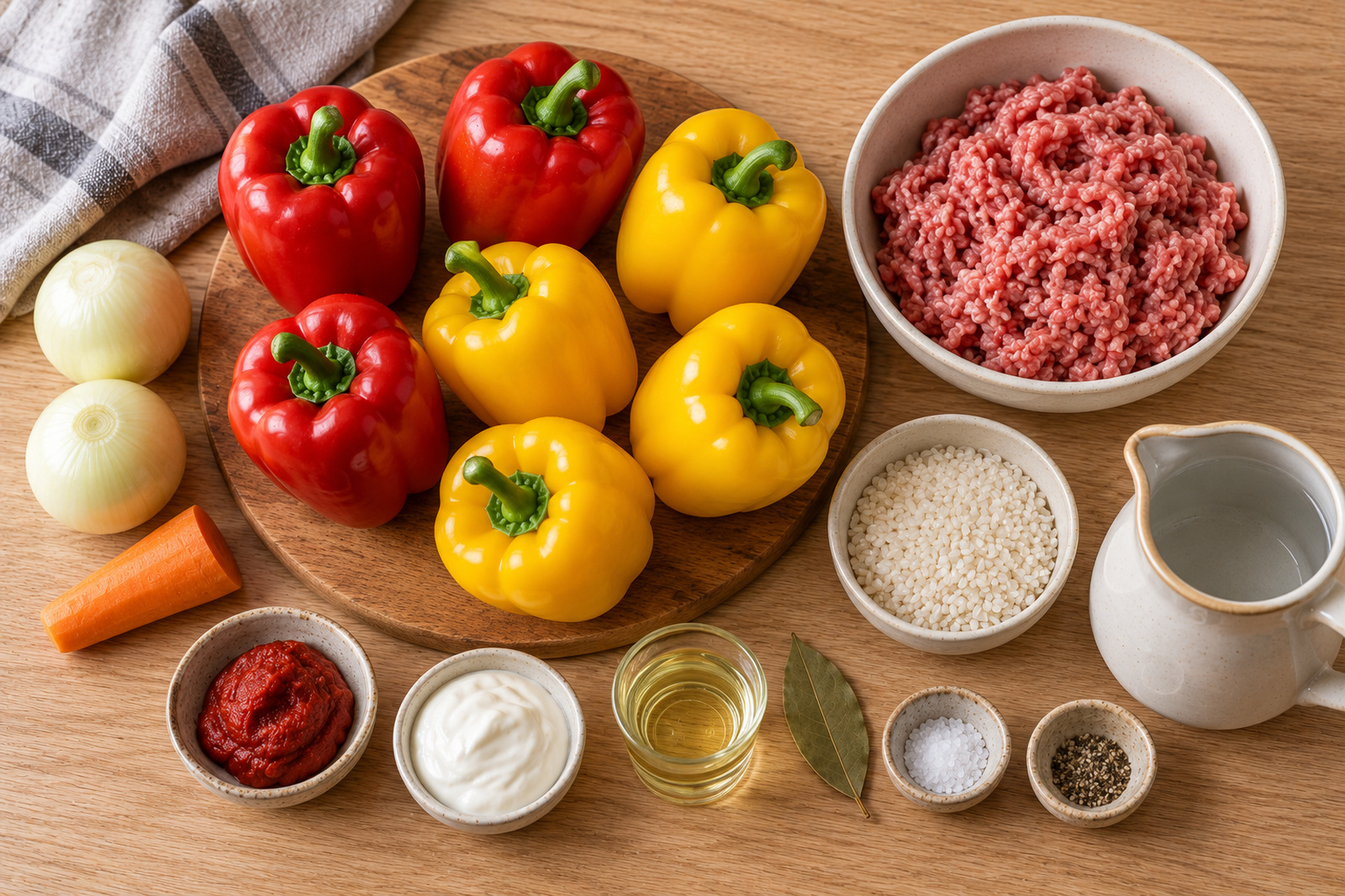 Продукты для фаршированных перцев