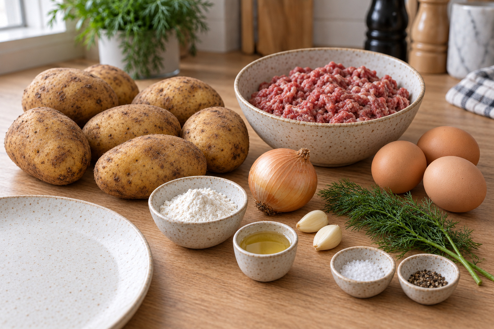 Продукты для картофельных колдунов