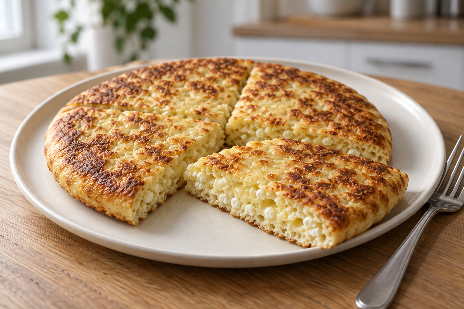 Ленивый хачапури с творогом и сыром