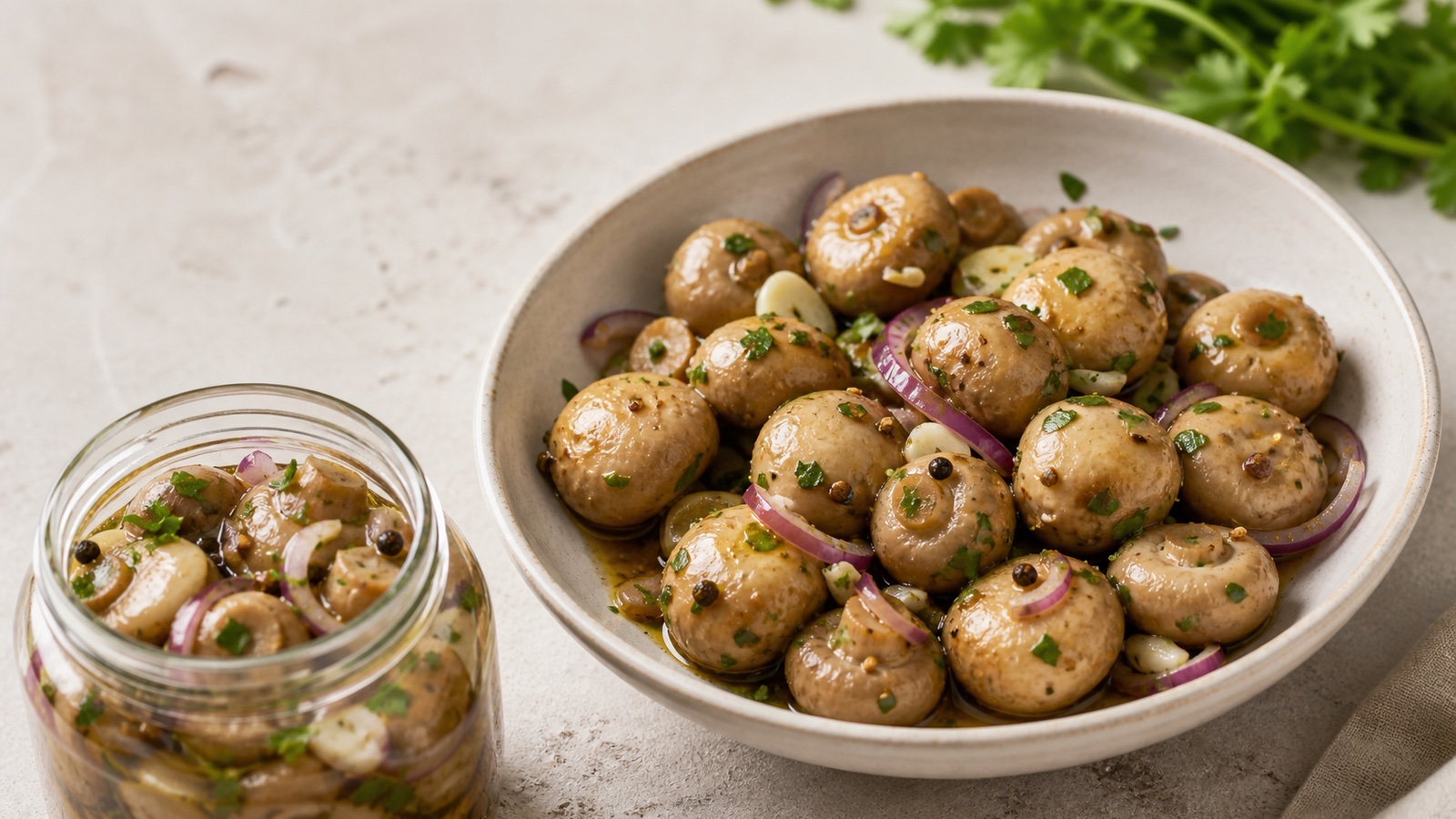 Маринованные шампиньоны за сутки