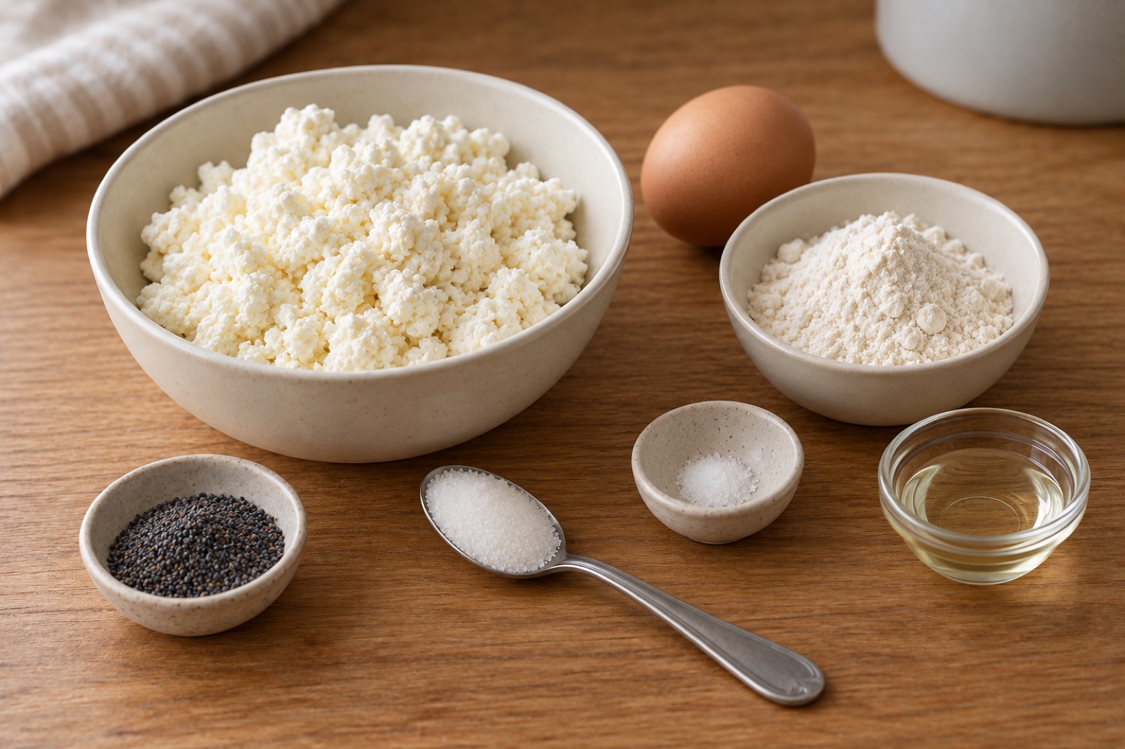 Продукты для сырников с маком