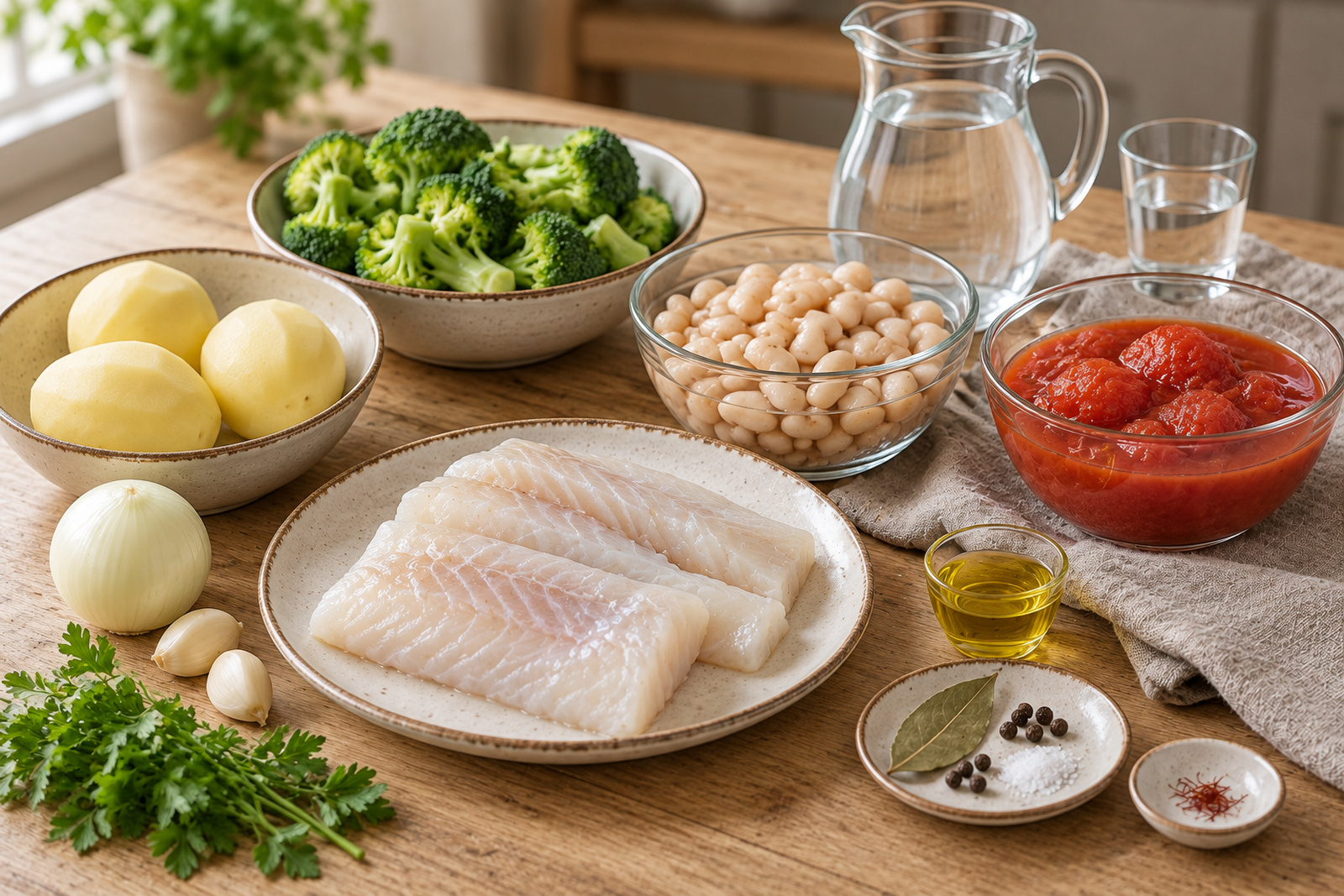 Продукты для супа из трески
