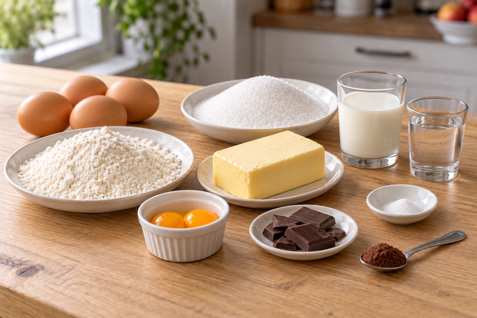 Продукты для бисквита, крема и пропитки