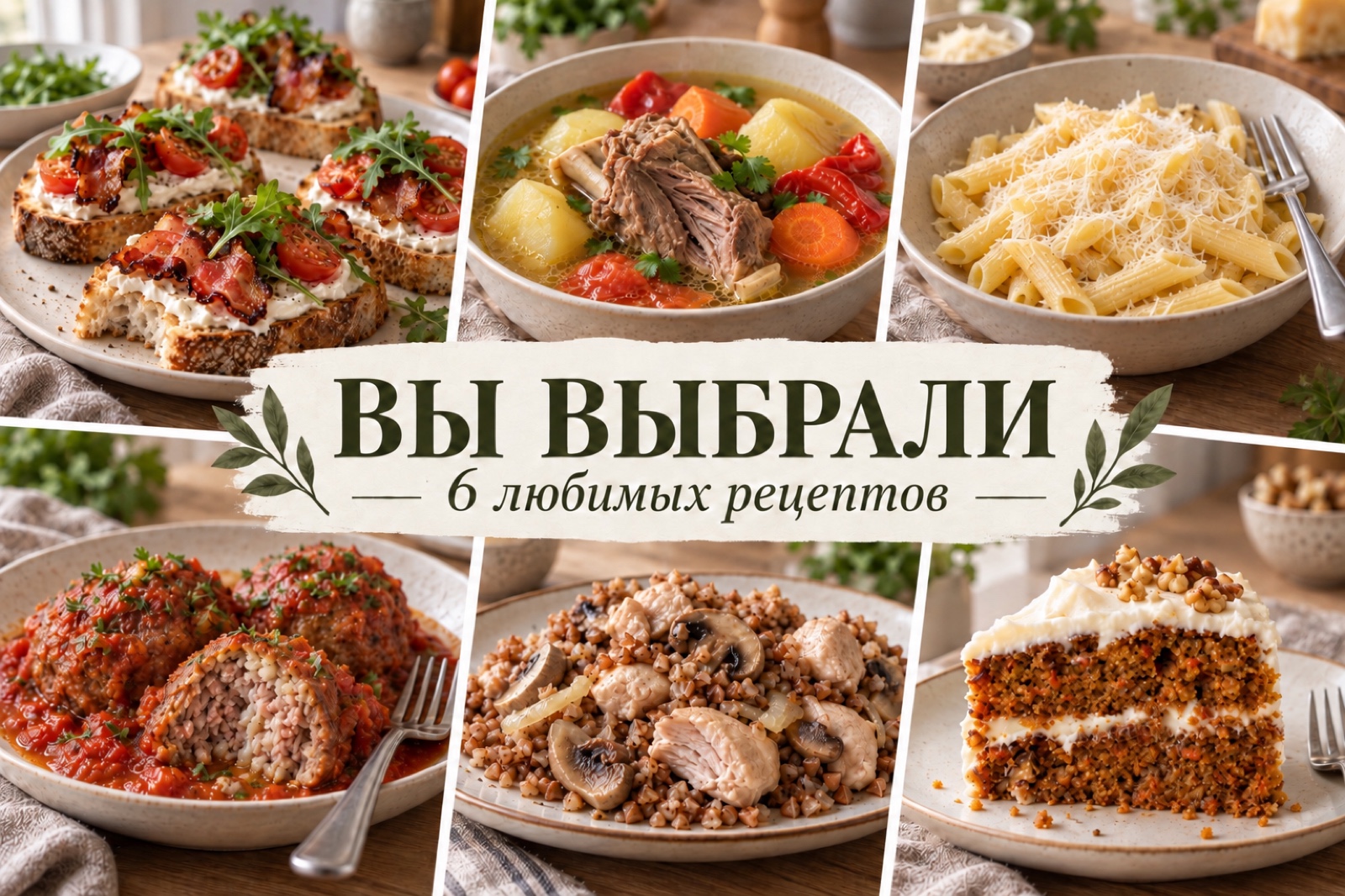 Рецепты, которые вы отметили сердцем: новая подборка из шести блюд